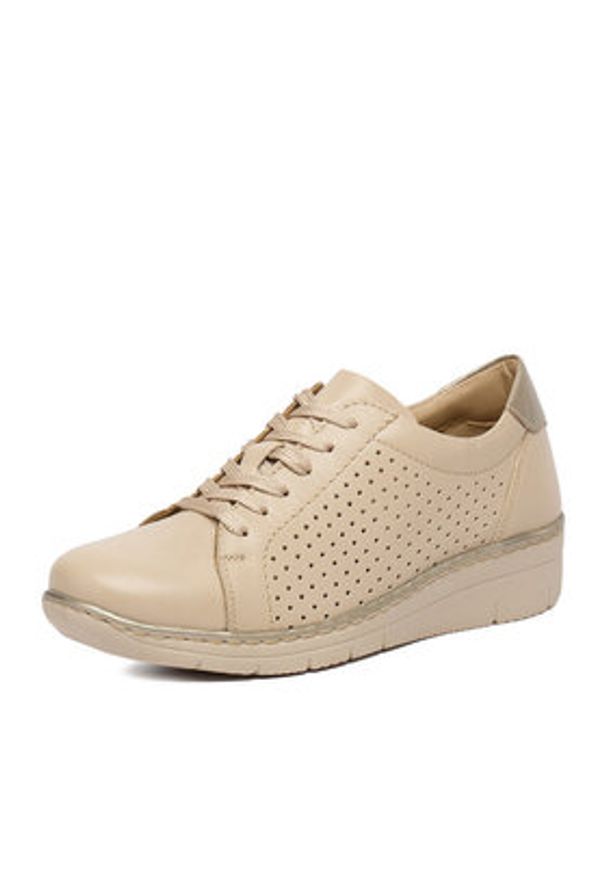 Go Soft Półbuty CEO-WI23-REBECA-11 Beżowy. Kolor: beżowy. Materiał: skóra