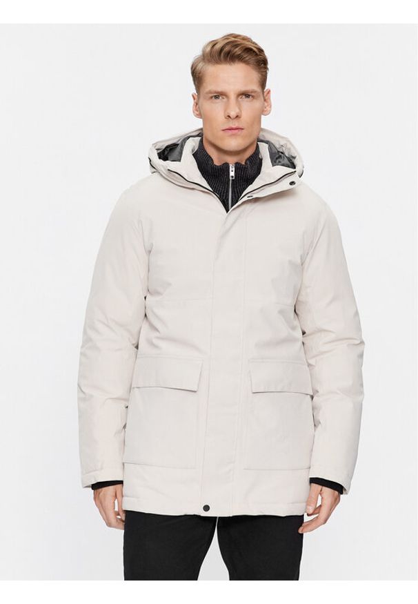 Jack & Jones Kurtka zimowa 12235845 Écru Regular Fit. Materiał: syntetyk. Sezon: zima