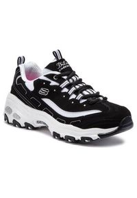 skechers - Skechers Sneakersy D'lites Biggest Fan 11930/BKW Czarny. Kolor: czarny. Materiał: skóra, syntetyk #9