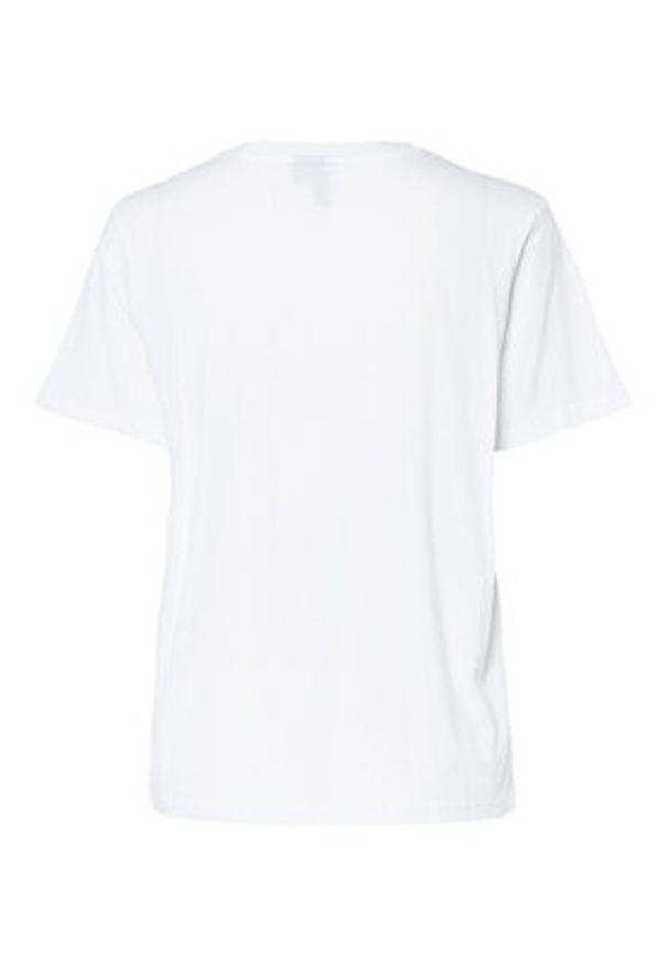 Pieces T-Shirt Maria 17155082 Biały Relaxed Fit. Kolor: biały. Materiał: bawełna