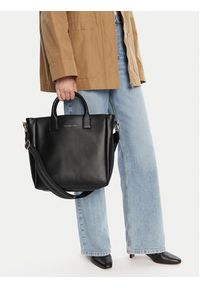 TOMMY HILFIGER - Tommy Hilfiger Torebka AW0AW17971 Czarny. Kolor: czarny. Materiał: skórzane #4