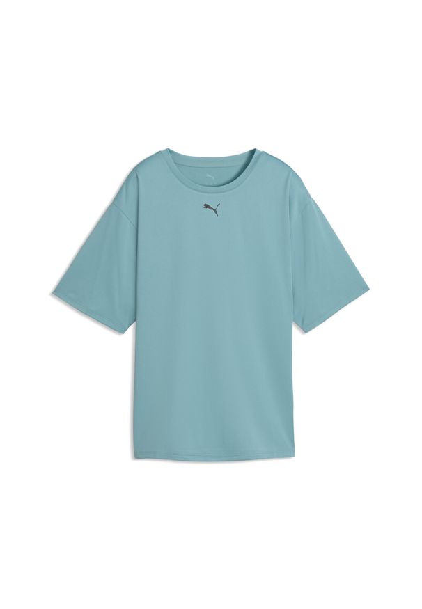 Puma - Damska koszulka Train All Day Essentials o luźnym kroju PUMA. Kolor: niebieski. Sport: fitness, bieganie