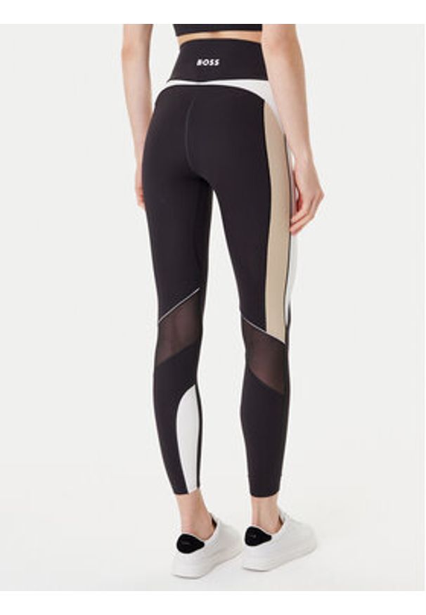 BOSS Legginsy Ekiden3 50544178 Czarny Slim Fit. Kolor: czarny. Materiał: syntetyk