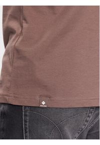 Volcano T-Shirt Slit M02370-S23 Brązowy Regular Fit. Kolor: brązowy. Materiał: bawełna