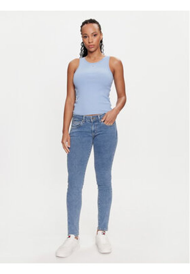 Tommy Jeans Jeansy Sophie DW0DW18237 Niebieski Skinny Fit. Kolor: niebieski