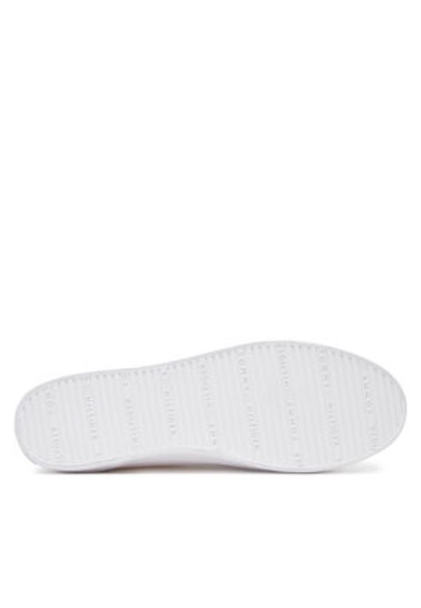 TOMMY HILFIGER - Tommy Hilfiger Sneakersy Vulc Canvas Lace Up Sneaker FW0FW08647 Biały. Kolor: biały. Materiał: materiał