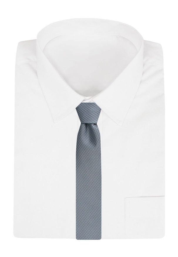 Klasyczny Krawat Męski - Chattier - Popiel Wpadający w Niebieski. Kolor: niebieski. Materiał: tkanina. Styl: klasyczny