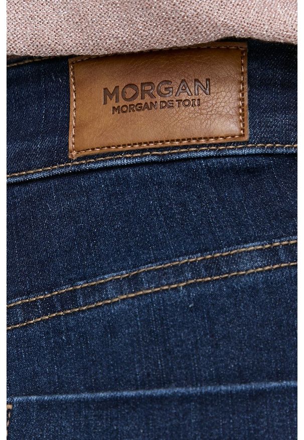 Morgan Jeansy damskie high waist. Stan: podwyższony. Kolor: niebieski