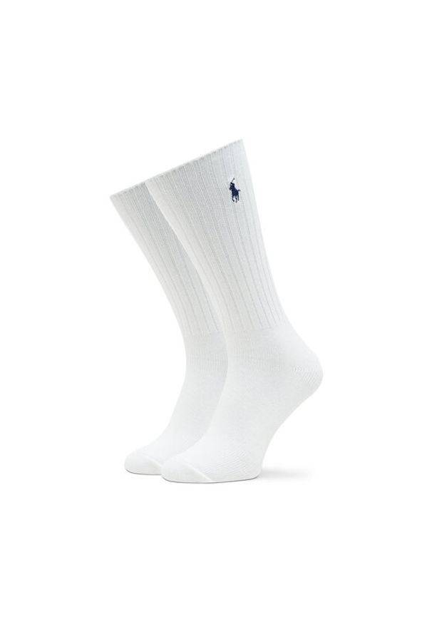 Polo Ralph Lauren Skarpety Wysokie Męskie 449876014003 Biały. Kolor: biały. Materiał: bawełna