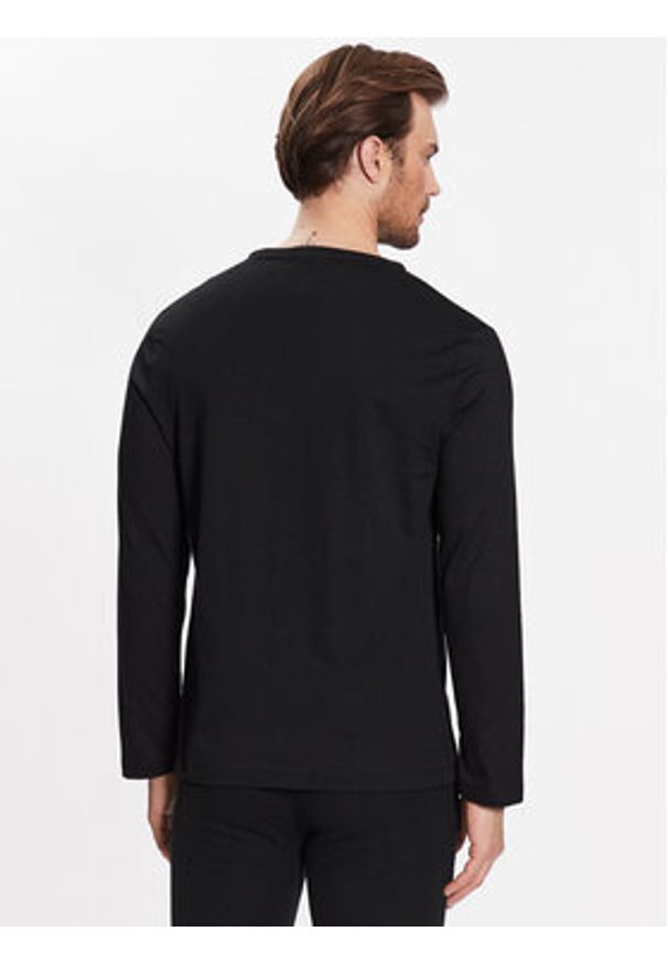 Polo Ralph Lauren Longsleeve 714899614004 Czarny Regular Fit. Typ kołnierza: polo. Kolor: czarny. Materiał: bawełna. Długość rękawa: długi rękaw