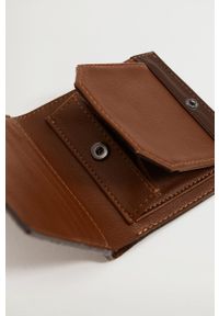 Mango Man - Portfel Wallet. Kolor: brązowy. Materiał: materiał. Wzór: gładki #3