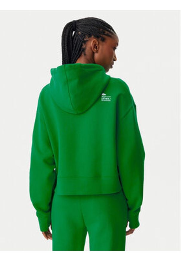 Lacoste Bluza SF0281 Zielony Regular Fit. Kolor: zielony. Materiał: bawełna