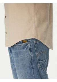 G-Star RAW - G-Star Raw Koszula Marine D19751-D454 Beżowy Slim Fit. Kolor: beżowy. Materiał: bawełna. Styl: marine