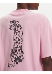 Adidas - adidas T-Shirt Animal Graphic JV8532 Różowy Loose Fit. Kolor: różowy. Materiał: bawełna #5