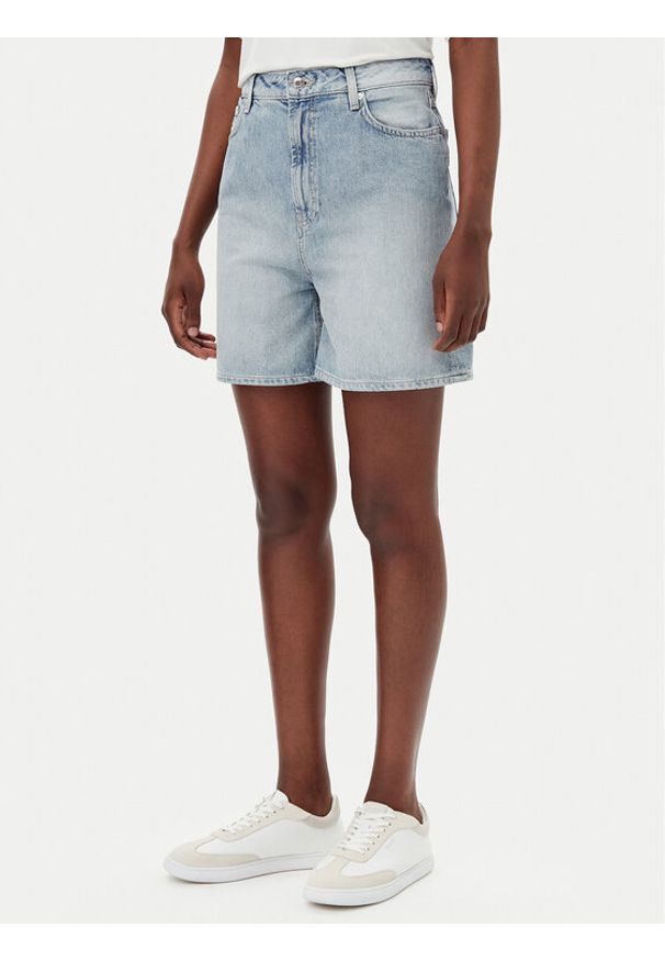 Hugo - HUGO Szorty jeansowe Gelita 50538863 Niebieski Relaxed Fit. Kolor: niebieski. Materiał: bawełna