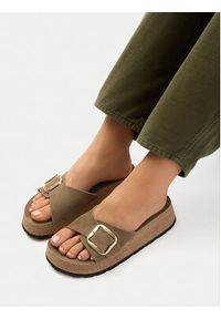 Lasocki Klapki CEO-W24Q19601-01 Khaki. Kolor: brązowy. Materiał: zamsz, skóra #7