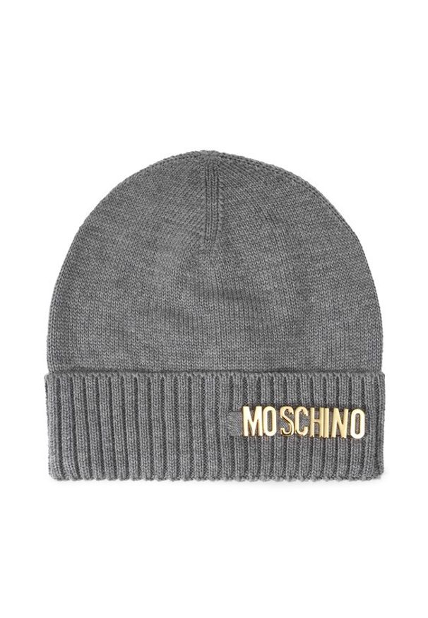 MOSCHINO Czapka 65380 0M2972 Szary. Kolor: szary. Materiał: materiał, wełna