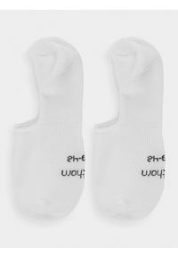 outhorn - Skarpetki stopki męskie (2-pack) Outhorn - białe. Kolor: biały. Materiał: elastan, poliester, poliamid, włókno, bawełna
