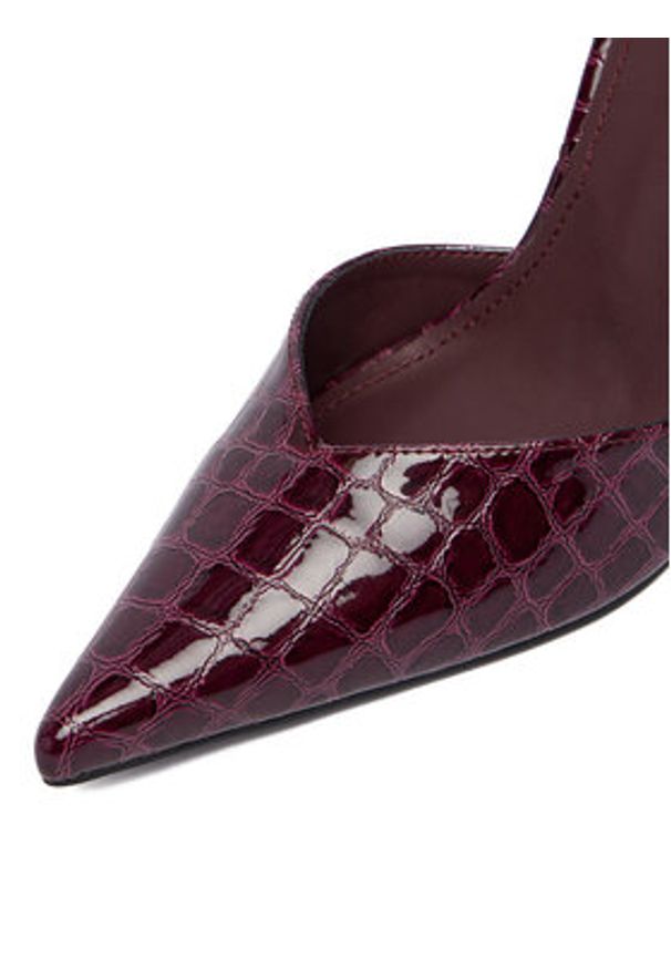 DeeZee Szpilki CEO-LS6049-10 Bordowy. Kolor: czerwony. Materiał: materiał. Obcas: na szpilce