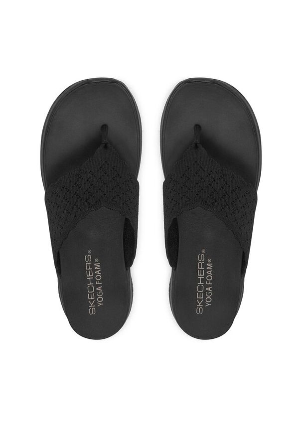 skechers - Japonki Skechers. Kolor: czarny