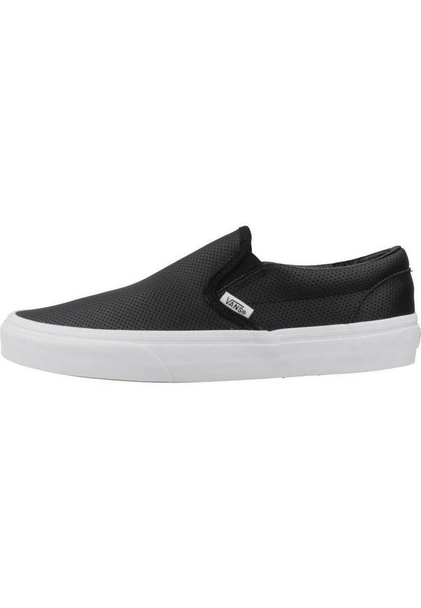 Tenisówki Vans Model Classic Slip-on Kolor Czarny. Zapięcie: bez zapięcia. Kolor: czarny. Materiał: tkanina, skóra