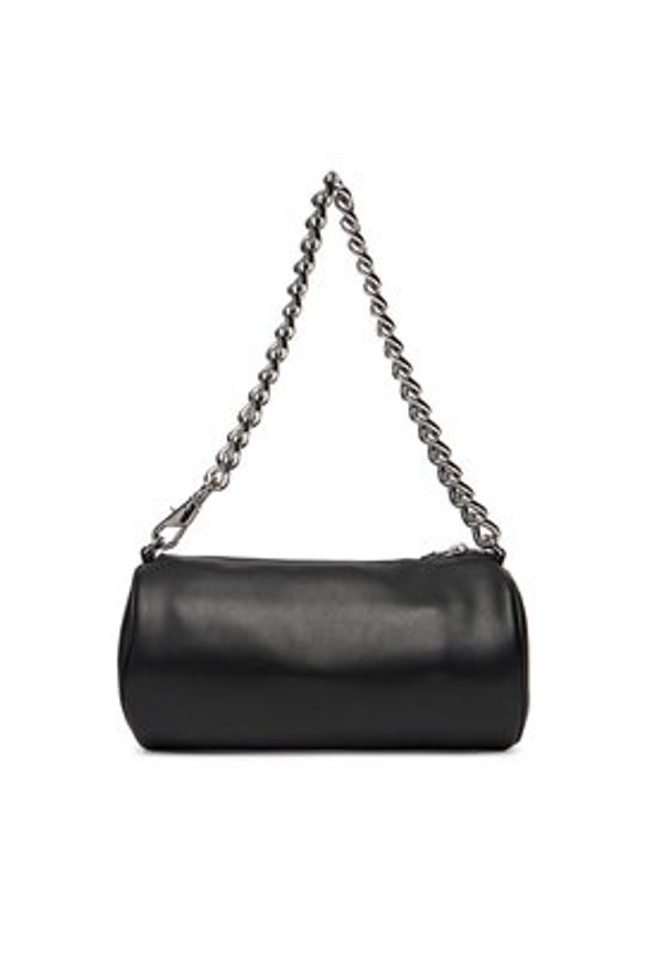 Tommy Jeans Torebka Tjw Chain Shoulder Bag AW0AW17893 Czarny. Kolor: czarny. Materiał: skórzane