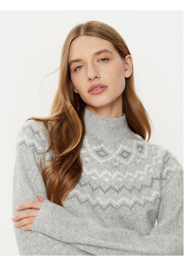 Guess Sweter W4PR0Z Z3LQ0 Szary Regular Fit. Kolor: szary. Materiał: syntetyk