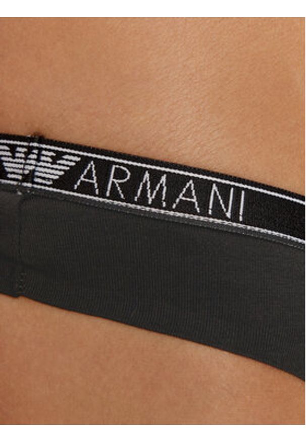 Emporio Armani Underwear Komplet 2 par stringów 163333 4F223 00020 Czarny. Kolor: czarny. Materiał: bawełna