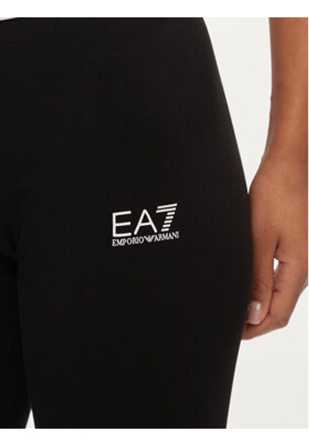 EA7 Emporio Armani Legginsy 8NTP63 TJ01Z 1200 Czarny Skinny Fit. Kolor: czarny. Materiał: bawełna
