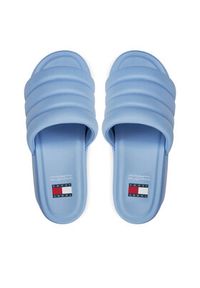 Tommy Jeans Klapki Tjw Wedge Sandal EN0EN02455 Błękitny. Kolor: niebieski. Materiał: skóra #4