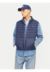 Jack & Jones - Jack&Jones Bezrękawnik Sprint 12258457 Granatowy Regular Fit. Kolor: niebieski. Materiał: syntetyk. Długość rękawa: bez rękawów
