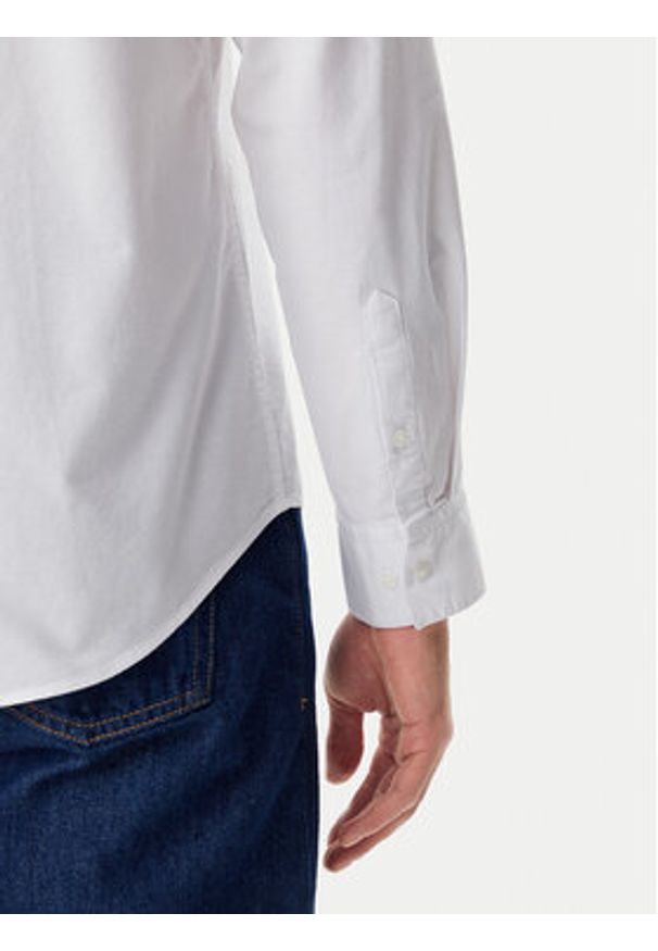 Calvin Klein Jeans Koszula Classic LV040EM125 Biały Regular Fit. Kolor: biały. Materiał: bawełna