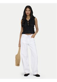 only - ONLY Jeansy Gianna 15363227 Biały Balloon Fit. Kolor: biały #5