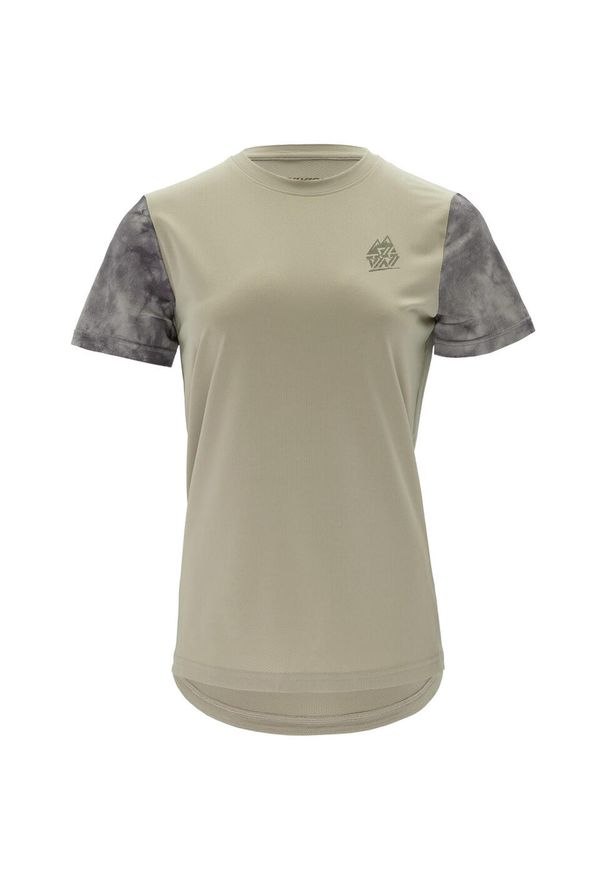 Silvini - Koszulka rowerowa damska SILVINI Denna. Kolor: zielony, beżowy, biały, wielokolorowy. Materiał: jersey. Sport: kolarstwo