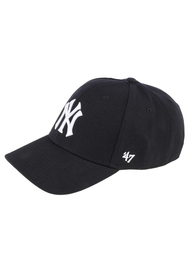 Czapka z daszkiem dla dorosłych 47 Brand MLB New York Yankees MVP Cap. Kolor: czarny. Materiał: wełna, akryl