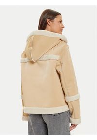 Liu Jo Sport Kurtka z imitacji skóry TF4140 E0903 Beżowy Regular Fit. Kolor: beżowy. Materiał: syntetyk. Styl: sportowy #5