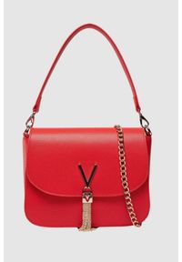 Valentino by Mario Valentino - VALENTINO Czerwona listonoszka Divina. Kolor: czerwony. Rodzaj torebki: na ramię
