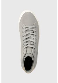 TOMMY HILFIGER - Tommy Hilfiger trampki zamszowe TH HI VULC STREET SUEDE kolor szary FM0FM04797. Nosek buta: okrągły. Zapięcie: sznurówki. Kolor: szary. Materiał: zamsz. Styl: street #4