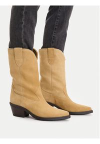 Badura Kowbojki EO-CAMILA-5031 Beżowy. Kolor: beżowy. Materiał: zamsz, skóra #6