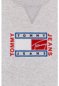 Tommy Jeans - Bluza. Kolor: szary. Długość rękawa: długi rękaw. Długość: długie. Wzór: aplikacja #3