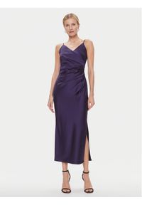Imperial Sukienka koktajlowa AB5MGBA Granatowy Slim Fit. Kolor: niebieski. Materiał: syntetyk. Styl: wizytowy