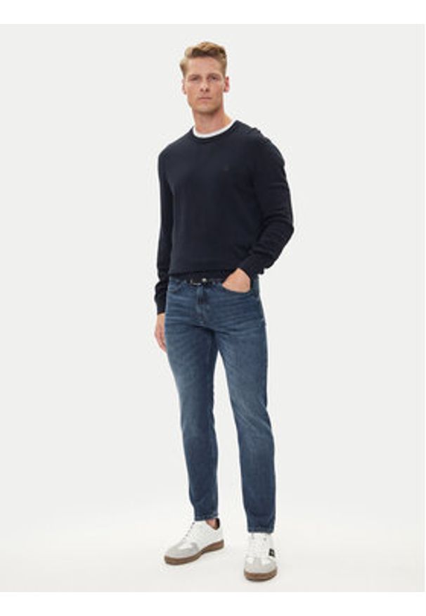 BOSS Jeansy Onyx Bo 50544651 Granatowy Tapered Fit. Kolor: niebieski
