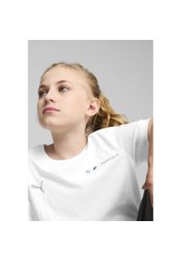 Puma - Młodzieżowa koszulka BMW M Motorsport ESS+ z logo PUMA White. Kolor: biały
