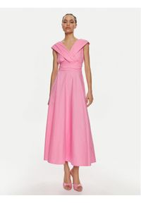 Marella Sukienka letnia Galizia 2413221212 Różowy Regular Fit. Kolor: różowy. Materiał: bawełna. Sezon: lato #1