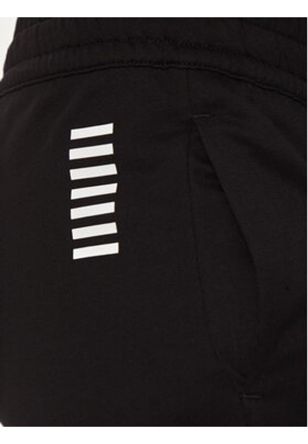 EA7 Emporio Armani Spodnie dresowe 8NPP67 PJVRZ 1200 Czarny Regular Fit. Kolor: czarny. Materiał: bawełna