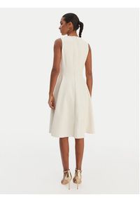 Lauren Ralph Lauren - LAUREN RALPH LAUREN Sukienka koktajlowa 200980935002 Écru Slim Fit. Materiał: wiskoza. Styl: wizytowy #5
