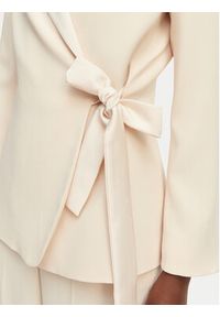 Marella Marynarka Geleda 2613041102 Beżowy Slim Fit. Kolor: beżowy. Materiał: acetat #4