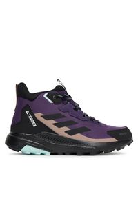 Adidas - adidas Trekkingi Terrex Anylander Mid Rain.Rdy JQ9966 Fioletowy. Kolor: fioletowy. Materiał: materiał