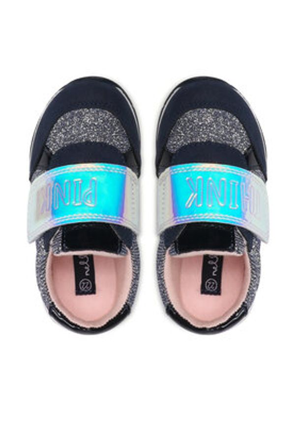 Nelli Blu Sneakersy CM200628-27B Granatowy. Kolor: niebieski. Materiał: materiał