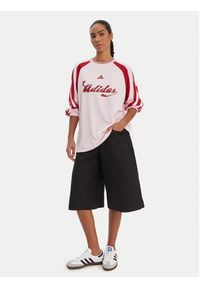 Adidas - adidas Bluzka House Of Tiro JY7640 Różowy Loose Fit. Kolor: różowy. Materiał: syntetyk #3